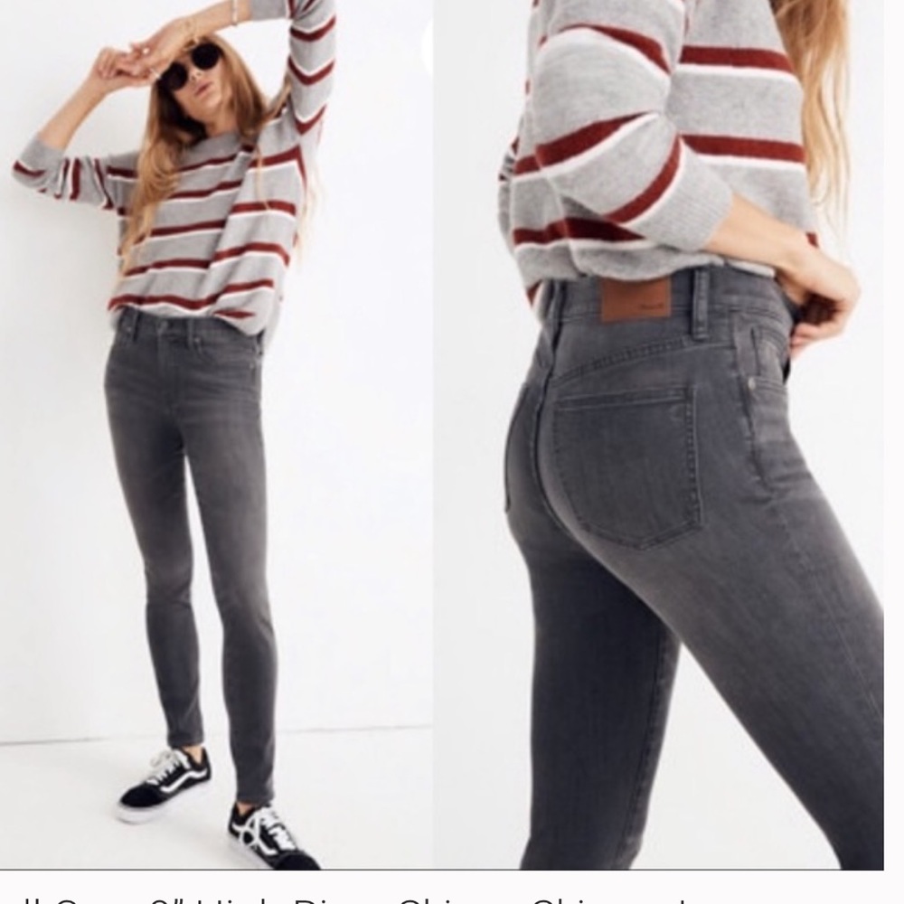 Madewell “Skinny Skinny” 5 Pocket Jeans SZ 24 Brown/Grey